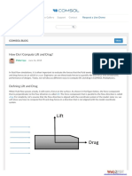 How Do I Compute Li and Drag?: Comsol Blog Comsol Blog