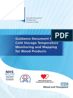 PHSS Guidance Document For Cold Storage Temperature Monitoring and Mapping For Blood Products