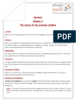 Economics Section 1 Notes