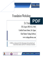 COBIT ® 5.0: Foundation Workshop