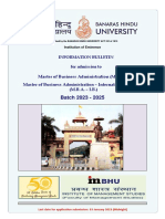 IM-BHU Information Bulletin 2023-25