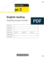 STA228410e 2022 ks2 English Reading Reading Answer Booklet PDF