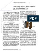 Simulation of Die Casting Process in An Industrial Helical Gearbox Flange Die