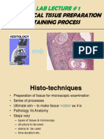 Histology Lab Lec 1 - Tissue Preparation & Staining