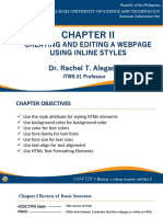 Chapter 2 Creating and Editing A Webpage Using Inline Styles