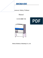 Cabina de Bioseguridad - Mannual U&S