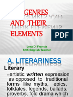 The Genres and Their Elements