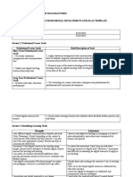 CPD Plan Template