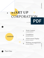 Start Up Corporation Template