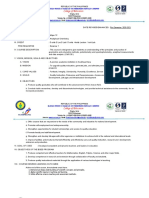 Course Syllabus in Analytical Chemistry