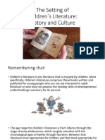 The Setting of Children S Literature: History and Culture