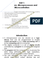 Unit 1: Computers, Microprocessors and Microcontrollers