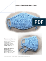 Crochet Pattern Face Mask Face Cover