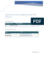 Section-43-SF Technical-Integration Center For SF Outbound