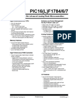 PIC16 (L) F1784/6/7: 8-Bit Advanced Analog Flash Microcontrollers