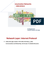 Telecommunication Networks 15B11EC611: Dr. Bhagirath Sahu Assistant Professor, JIIT, Noida