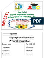 3rd Year Prep Prepration New Hello 2023 by Mr. Adel 1stterm