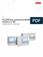 Transformer Protection RET670 Version 2.1 IEC: Application Manual