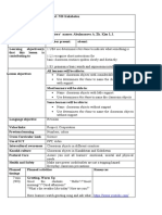 English Grade 1 Unit 2 My School Classroom Objects LESSON PLAN