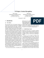 CS4731 Project: Gesture Recognition