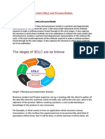 The Stages of SDLC Are As Follows:: SE Unit-2 SDLC and Process Models