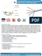 3 DME PROLINK CAT6 U UTP LSZH Cable D01715 UU3LSGY 1