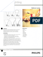 Philips Reflector Incandescent Lamps Bulletin 8-92