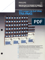 Philips Retail Merchandising 33% Longer Life Soft White TRA-PAKS Bulletin 1985