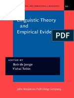 Linguistic Theory and Empirical Evidence