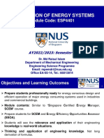 Optimization of Energy Systems: Module Code: ESP4401