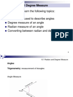 Radian and Degree Measure