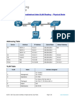 4.4.9 Packet Tracer - Troubleshoot Inter Vlan Routing - Physical Mode