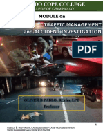 Traffic Management and Accident Investigation Module 1