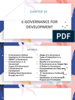 E-Governance For Development