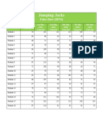 Excel Spreadsheet Table Results