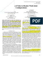 Static Analysis of Tube To Header Weld Joint Configurations: T. Shyju C - Saravanan