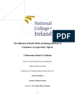 The Influence of Social Media On Buying Behaviour of Consumers, in Lagos State, Nigeria. Chukwuma Daniel Uzodinma