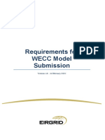 Requirements For WECC Model Submission v1.0