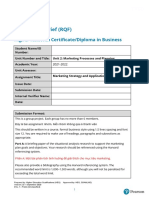 Unit 2 - MKT Planning and Processes-Assignment 2 Brief