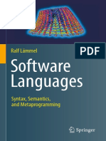 Software Languages - Syntax, Semantics, and Metaprogramming