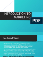 Introduction To Marketing Management