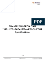 FD HG8221C GPON ONU - Datasheet