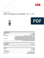 S202-C3 Miniature Circuit Breaker - 2P - C - 3 A: Product-Details