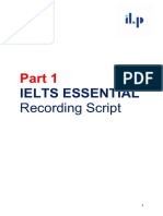 Ielts Essential: Recording Script