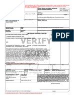 Copy Verify: Bill OF Lading FOR Ocean Transport or Multimodal Transport