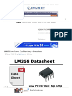 LM358 Low Power Dual Op-Amp - Datasheet: Trending