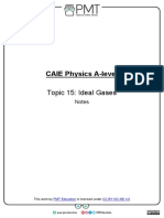 Notes - Topic 15 Ideal Gases - CAIE Physics A-Level