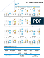 Payroll Calendar BW 2023