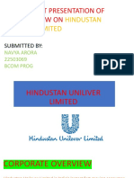 Hindustan Unilever Limited: Powerpoint Presentation of Company Law On