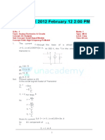 ECE GATE 2012 February 12 2:00 PM